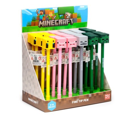 Fine Tip Pen - Minecraft (Pig/Bee/Zombie/Skeleton) 1 Pack