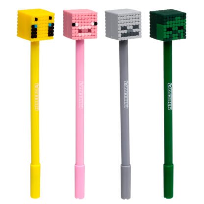 Fine Tip Pen - Minecraft (Pig/Bee/Zombie/Skeleton) 1 Pack - Image 2