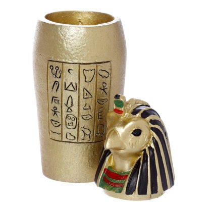 Decorative Gold Egyptian Canopic Jar Trinket Box 4 Pack - Image 2