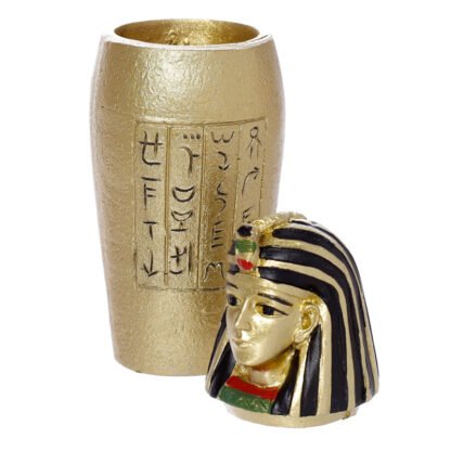 Decorative Gold Egyptian Canopic Jar Trinket Box 4 Pack - Image 3