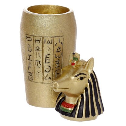 Decorative Gold Egyptian Canopic Jar Trinket Box 4 Pack - Image 4