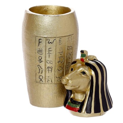 Decorative Gold Egyptian Canopic Jar Trinket Box 4 Pack - Image 5
