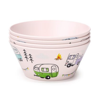 Recycled RPET Set of 4 Picnic Bowls - Wildwood Caravan 1 Pack - Image 7