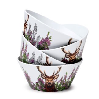 Recycled RPET Set of 4 Picnic Bowls - Wild Stag 1 Pack