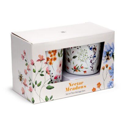Recycled RPET Set of 2 Storage Jars S/M - Nectar Meadows 1 Pack - Image 5