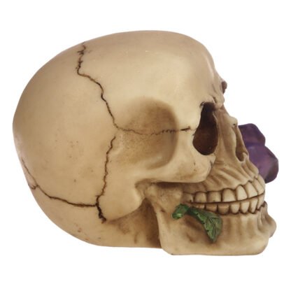 Gothic Skull Decoration with Purple Roses 1 Pack - Image 8