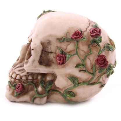 Fantasy Skull Head with Roses Ornament 1 Pack - Image 7