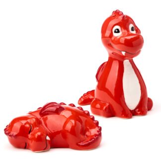 Novelty Ceramic Salt and Pepper - Red Dragon 1 Pack