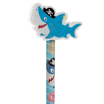 Fun Ahoy Ocean Pirate Friends Pencil and Eraser Topper Set 1 Pack - Image 5