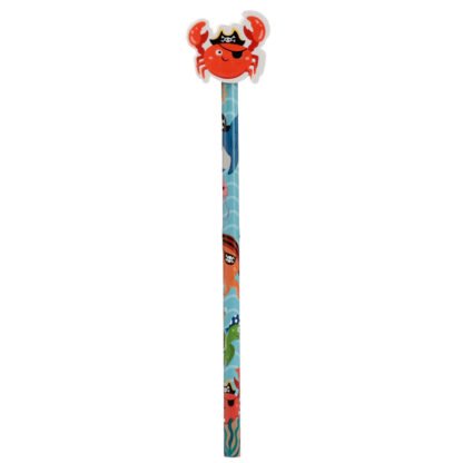 Fun Ahoy Ocean Pirate Friends Pencil and Eraser Topper Set 1 Pack - Image 7