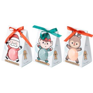 Handmade Bath Bomb in Gift Box - Christmas Festive Friends 1 Pack