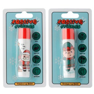 Christmas Stick Lip Balm - Elf (Orange) & Santa (Vanilla) 1 Pack